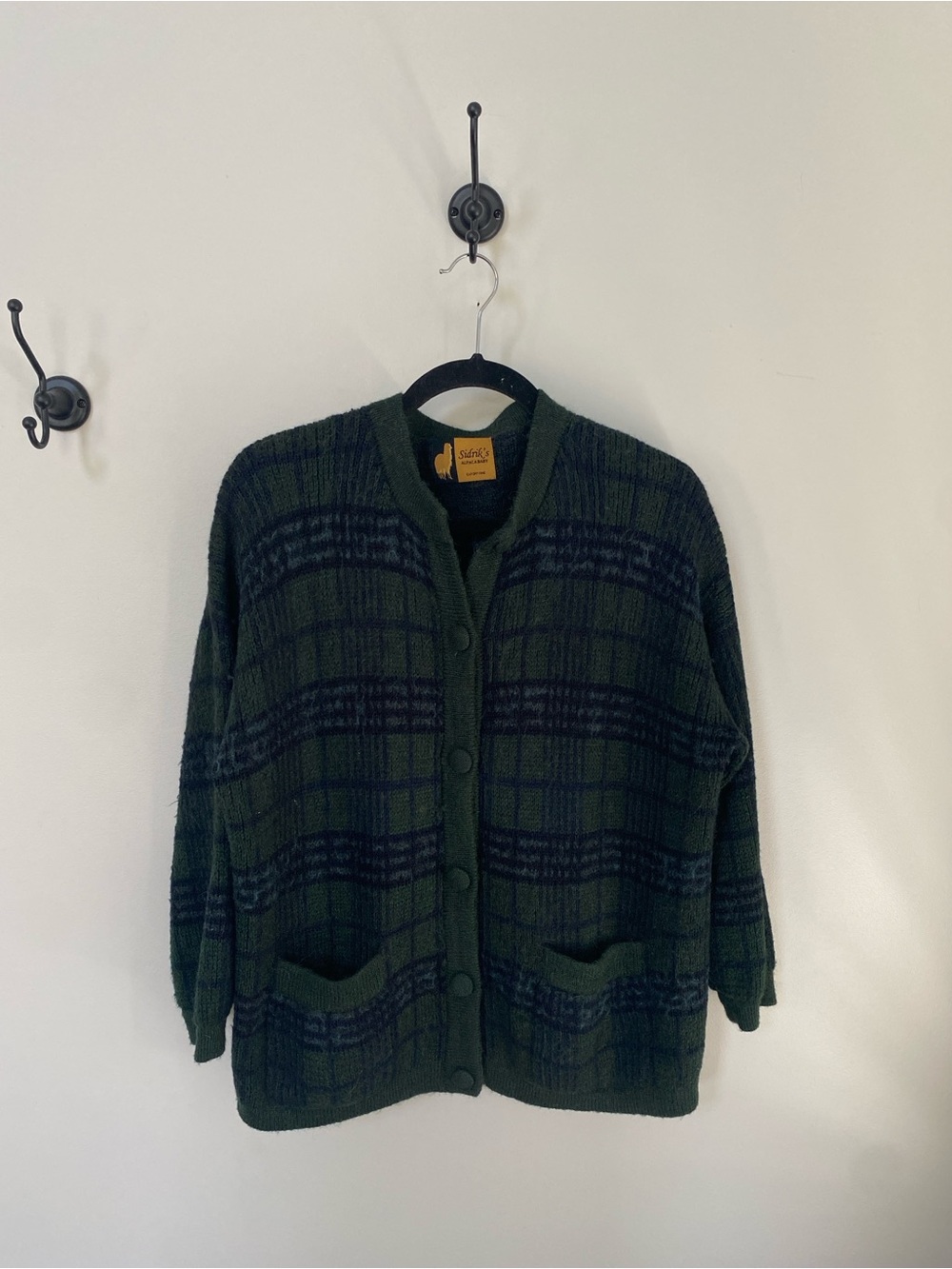 Vintage Grandpacore Sidrik's Peruvian 100% Alpaca Wool Scottish Autumn Cardigan